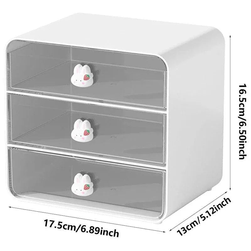 3 Tier Desktop Organizer Drawer Shelf for Office and Home Storage Supplies V528-STORAGE-WHITE-528061