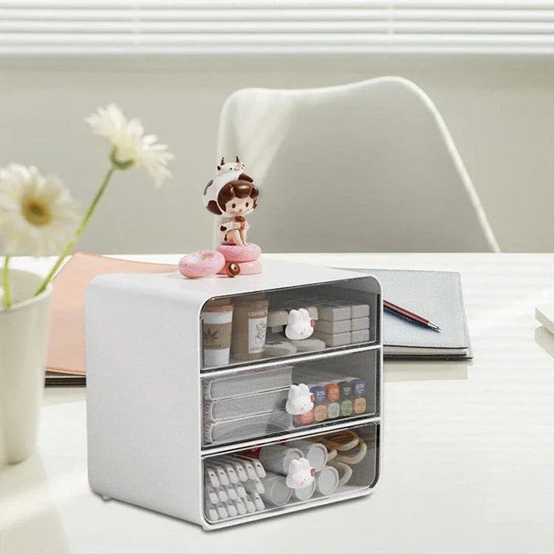 3 Tier Desktop Organizer Drawer Shelf for Office and Home Storage Supplies V528-STORAGE-WHITE-528061