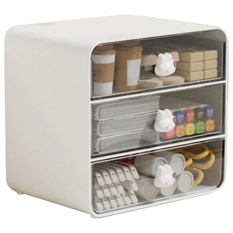3 Tier Desktop Organizer Drawer Shelf for Office and Home Storage Supplies V528-STORAGE-WHITE-528061
