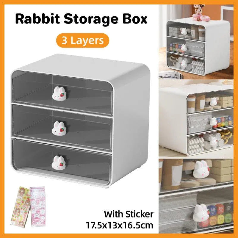 3 Tier Desktop Organizer Drawer Shelf for Office and Home Storage Supplies V528-STORAGE-WHITE-528061