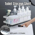 Storage Rack 1Tier Space Saver Over The Toilet Steel Bathroom Shelf Organizer - White V528-STORAGE-WHITE-768330