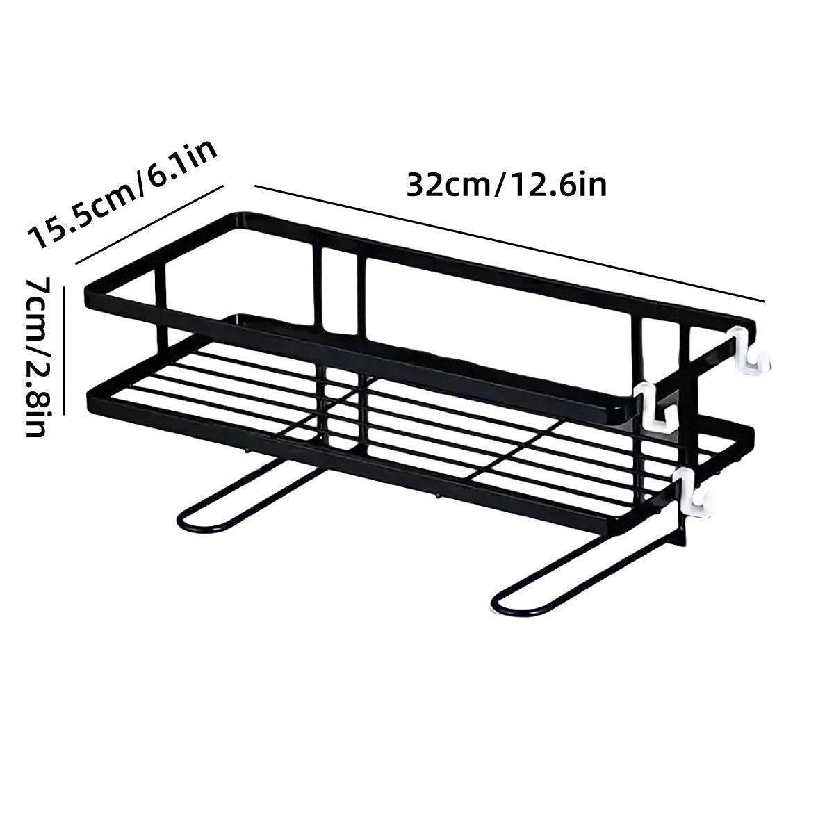 Storage Rack 1Tier Space Saver Over The Toilet Steel Bathroom Shelf Organizer - White V528-STORAGE-WHITE-768330