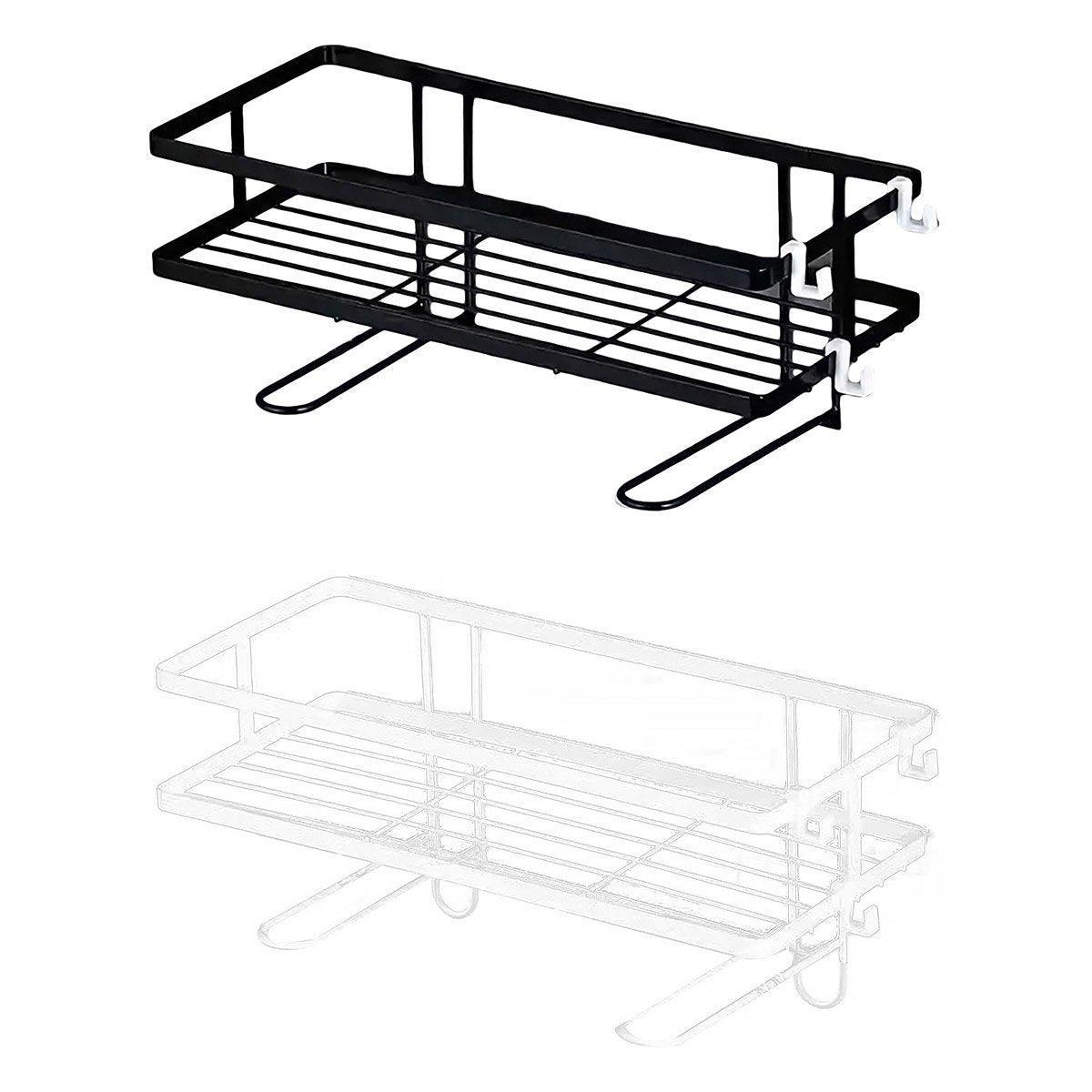 Storage Rack 1Tier Space Saver Over The Toilet Steel Bathroom Shelf Organizer - White V528-STORAGE-WHITE-768330