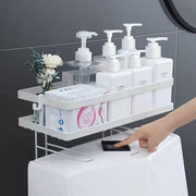 Storage Rack 1Tier Space Saver Over The Toilet Steel Bathroom Shelf Organizer - White V528-STORAGE-WHITE-768330