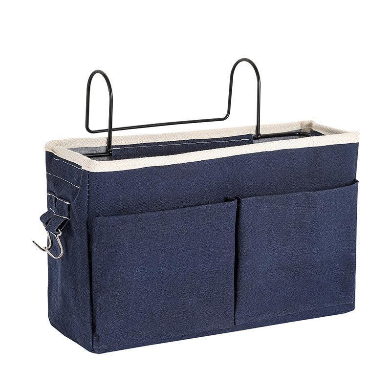 Hanging Bedside Storage Caddy with Pockets for Bunk Bed Dorm Couch Organizing - White V528-STORAGEBAG-BEIGE-602455