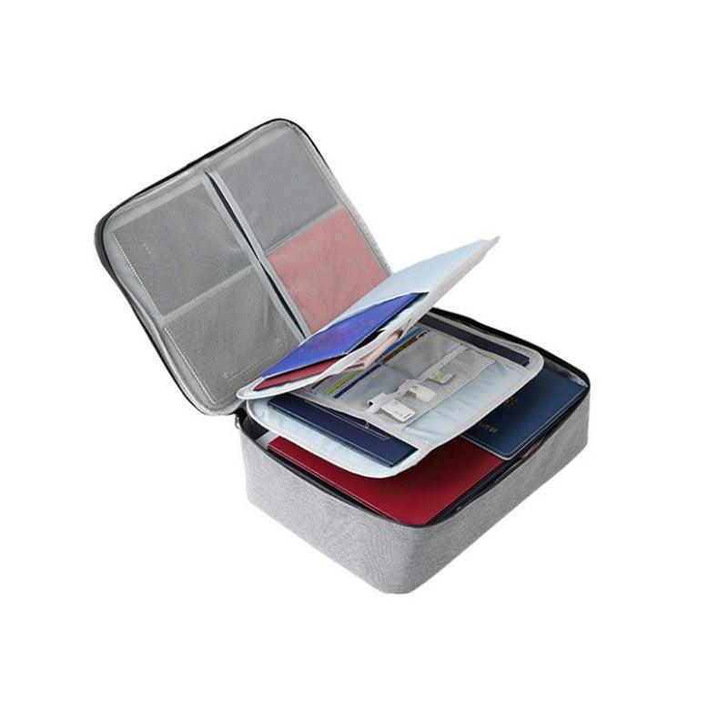 Large Capacity Multi-Layer Document Ticket Storage Bag Certificate File Organize 3 Layers - Black 3 Layers-B3 V528-STORAGEBAG-BLACK-3LAYERS-B358916