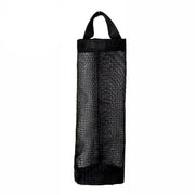Hanging Mesh Bag Organizer Dispenser for Plastic or Trash Bags Storage Holder - Black V528-STORAGEBAG-BLACK-45278