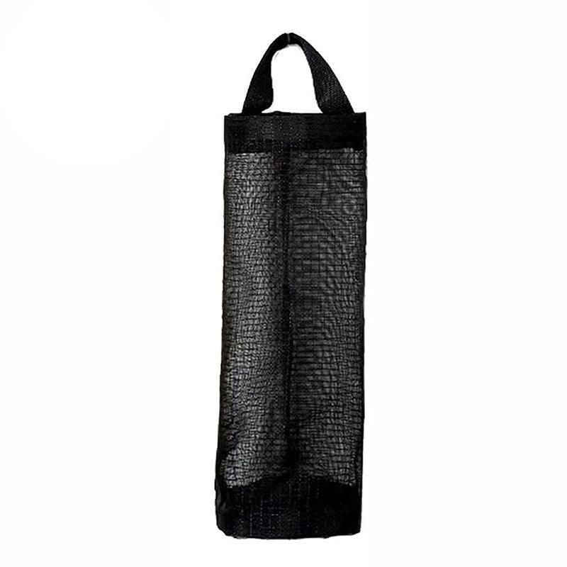 Hanging Mesh Bag Organizer Dispenser for Plastic or Trash Bags Storage Holder - Black V528-STORAGEBAG-BLACK-45278