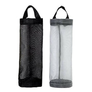 Hanging Mesh Bag Organizer Dispenser for Plastic or Trash Bags Storage Holder - Black V528-STORAGEBAG-BLACK-45278