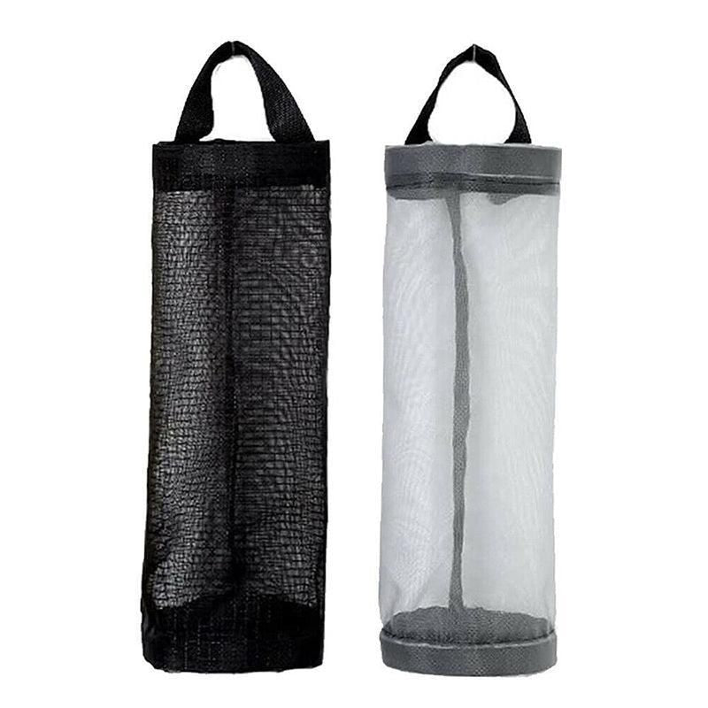 Hanging Mesh Bag Organizer Dispenser for Plastic or Trash Bags Storage Holder - Black V528-STORAGEBAG-BLACK-45278