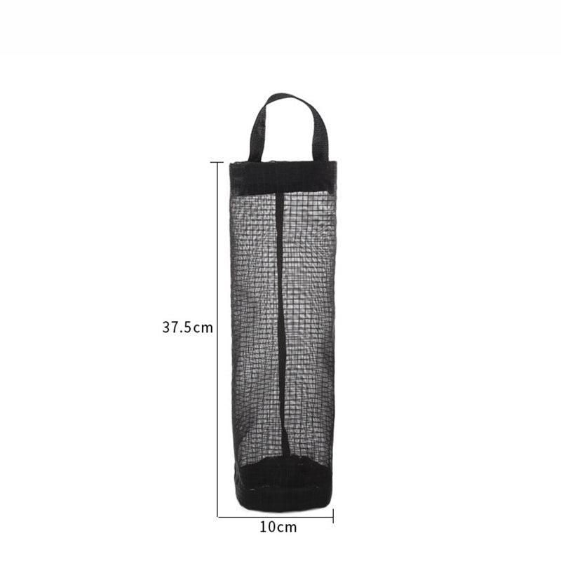 Hanging Mesh Bag Organizer Dispenser for Plastic or Trash Bags Storage Holder - Black V528-STORAGEBAG-BLACK-45278