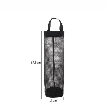 Hanging Mesh Bag Organizer Dispenser for Plastic or Trash Bags Storage Holder - Black V528-STORAGEBAG-BLACK-45278