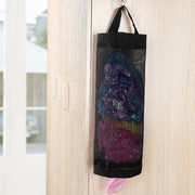 Hanging Mesh Bag Organizer Dispenser for Plastic or Trash Bags Storage Holder - Black V528-STORAGEBAG-BLACK-45278