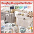 Hanging Bedside Storage Caddy with Pockets for Bunk Bed Dorm Couch Organizing - Pink V528-STORAGEBAG-CLOUDMASS-017892