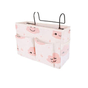 Hanging Bedside Storage Caddy with Pockets for Bunk Bed Dorm Couch Organizing - Pink V528-STORAGEBAG-CLOUDMASS-017892