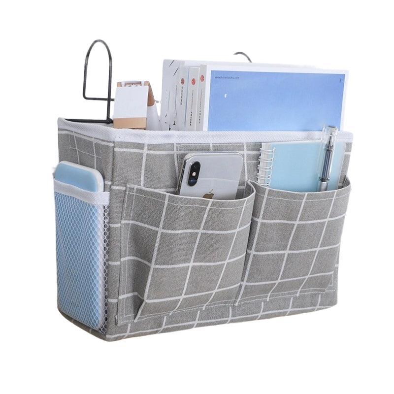 Hanging Bedside Storage Caddy with Pockets for Bunk Bed Dorm Couch Organizing - Pink V528-STORAGEBAG-CLOUDMASS-017892