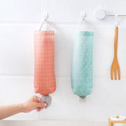 Plastic Bag Bags Hanger Organizer Storage Kitchen Trash Garbage Dispenser Holder - Green V528-STORAGEBAG-GREEN-013170
