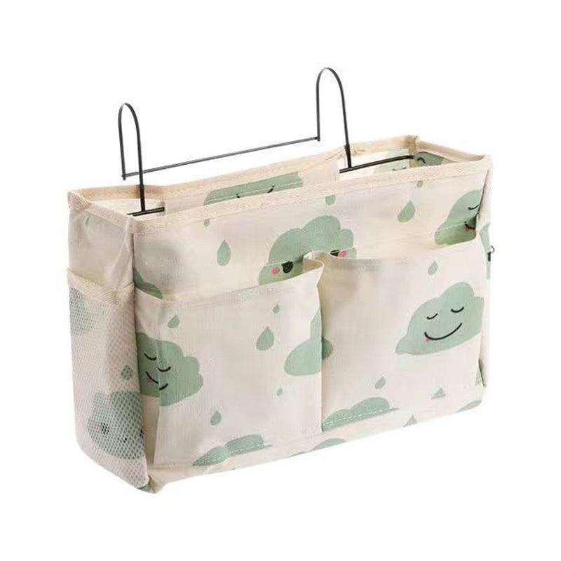 Hanging Bedside Storage Caddy with Pockets for Bunk Bed Dorm Couch Organizing - Light Green V528-STORAGEBAG-GREEN-807847