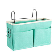 Hanging Bedside Storage Caddy with Pockets for Bunk Bed Dorm Couch Organizing - Light Green V528-STORAGEBAG-GREEN-807847