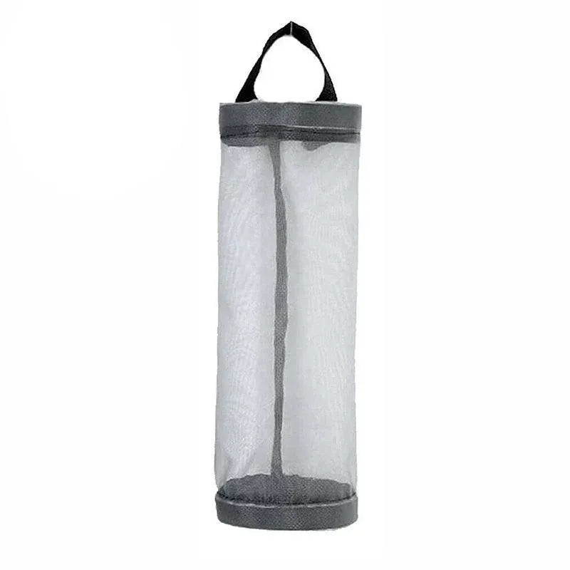 Hanging Mesh Bag Organizer Dispenser for Plastic or Trash Bags Storage Holder - Grey V528-STORAGEBAG-GREY-67105