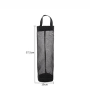 Hanging Mesh Bag Organizer Dispenser for Plastic or Trash Bags Storage Holder - Grey V528-STORAGEBAG-GREY-67105