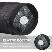 Hanging Mesh Bag Organizer Dispenser for Plastic or Trash Bags Storage Holder - Grey V528-STORAGEBAG-GREY-67105
