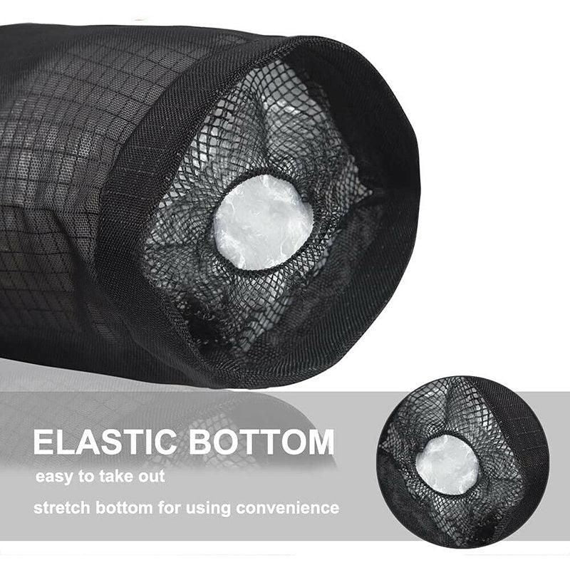 Hanging Mesh Bag Organizer Dispenser for Plastic or Trash Bags Storage Holder - Grey V528-STORAGEBAG-GREY-67105