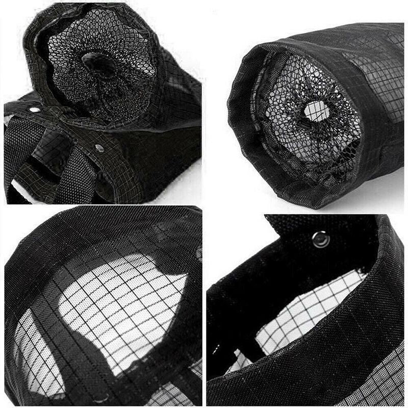 Hanging Mesh Bag Organizer Dispenser for Plastic or Trash Bags Storage Holder - Grey V528-STORAGEBAG-GREY-67105
