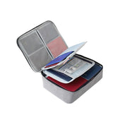 Large Capacity Multi-Layer Document Ticket Storage Bag Certificate File Organize 3 Layers - Navy 3 Layers-B2 V528-STORAGEBAG-NAVY-3LAYERS-B290037