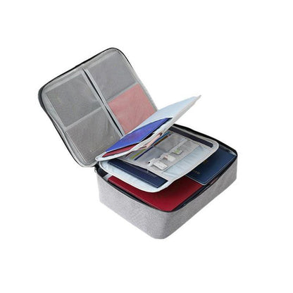 Large Capacity Multi-Layer Document Ticket Storage Bag Certificate File Organize 3 Layers - Navy 3 Layers-B2 V528-STORAGEBAG-NAVY-3LAYERS-B290037