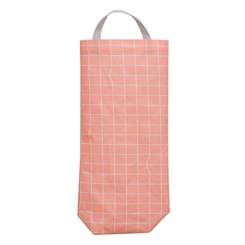 Plastic Bag Bags Hanger Organizer Storage Kitchen Trash Garbage Dispenser Holder - Red V528-STORAGEBAG-RED-012450