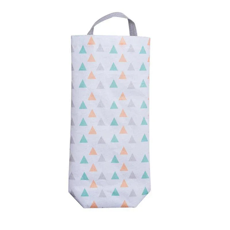 Plastic Bag Bags Hanger Organizer Storage Kitchen Trash Garbage Dispenser Holder - Triangle V528-STORAGEBAG-TRIANGLE-54766