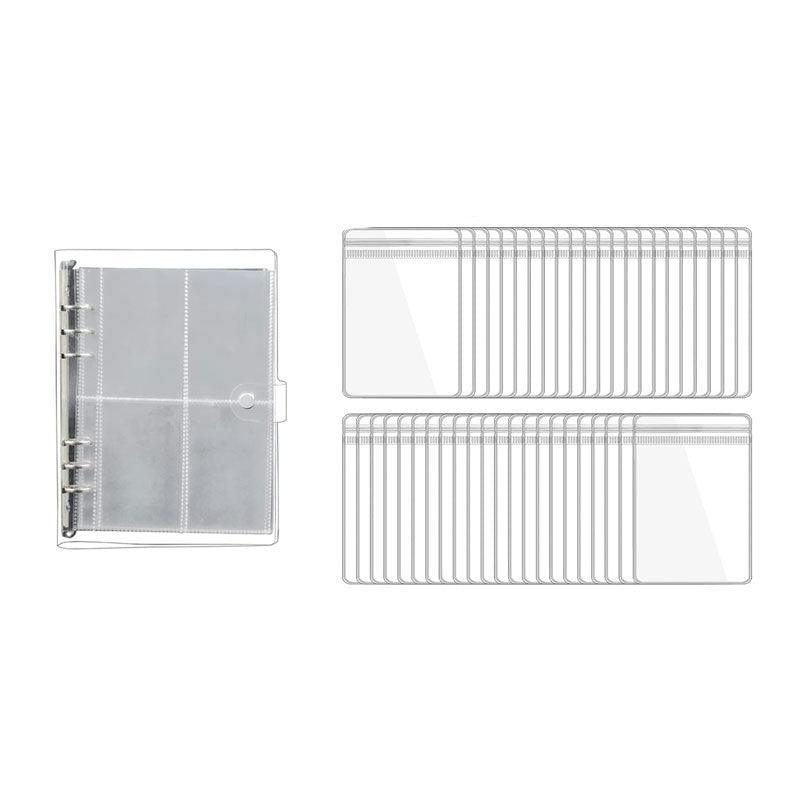 30X Transparent Jewelry Storage Book Small Plastic Gifts Reclosable Jewelry Bags V528-STORAGEBOOK-174030