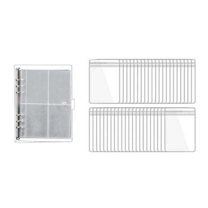 30X Transparent Jewelry Storage Book Small Plastic Gifts Reclosable Jewelry Bags V528-STORAGEBOOK-174030