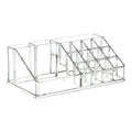 Desktop Transparent Storage Organizer Box Multi-Compartment Display Rack Holder - 16 grids V528-STORAGEBOX-16-933258