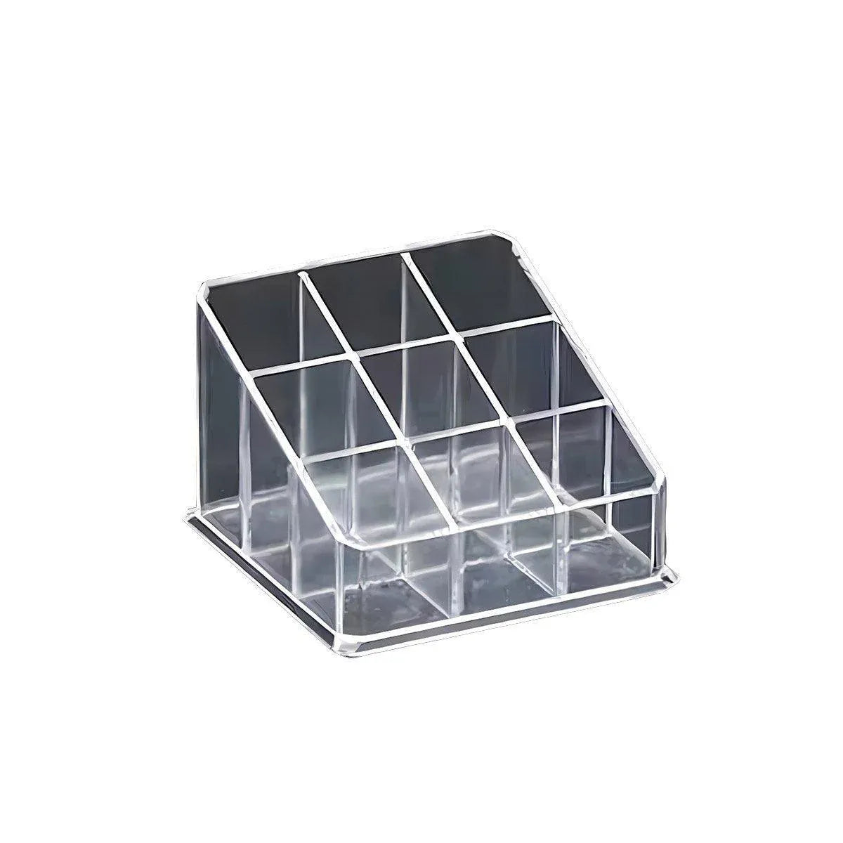 Desktop Transparent Storage Organizer Box Multi-Compartment Display Rack Holder - 9 grids V528-STORAGEBOX-9-126927