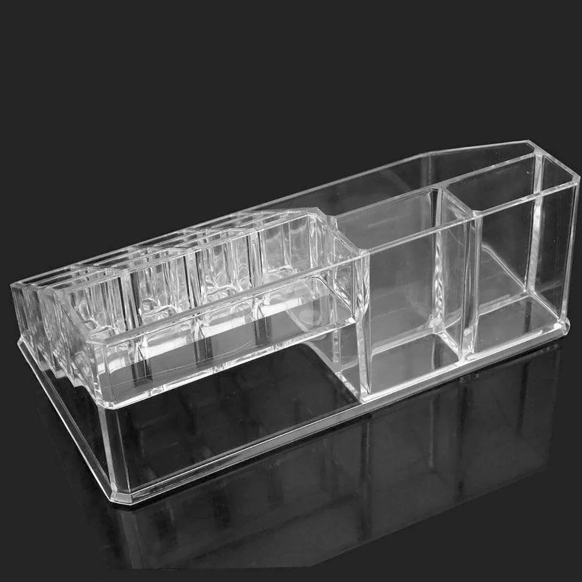 Desktop Transparent Storage Organizer Box Multi-Compartment Display Rack Holder - 9 grids V528-STORAGEBOX-9-126927