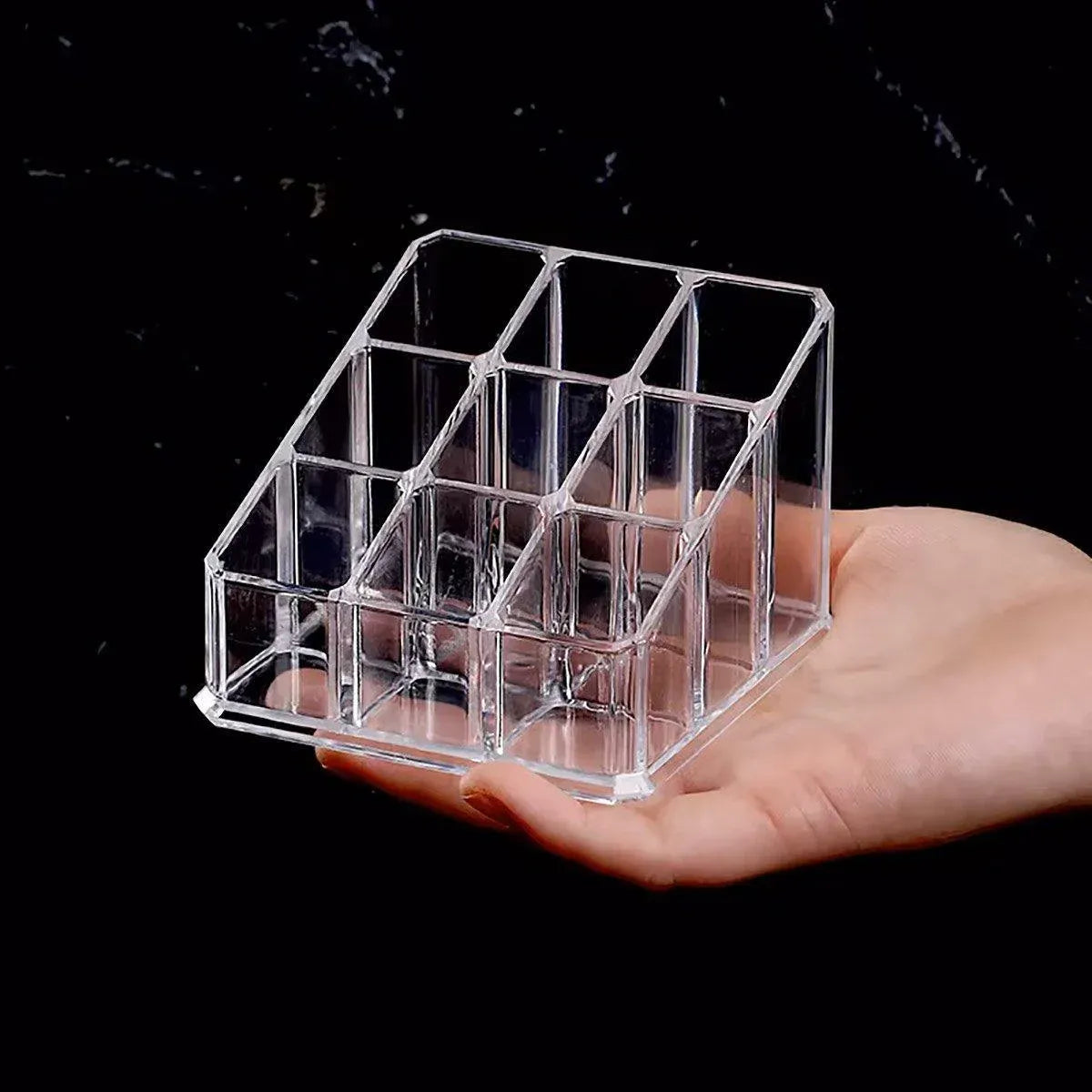 Desktop Transparent Storage Organizer Box Multi-Compartment Display Rack Holder - 9 grids V528-STORAGEBOX-9-126927