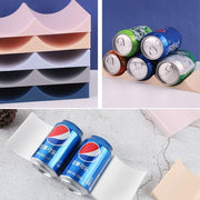Fridge Organiser Wine Beer Stacking Bottle Rack Kitchen Space Saving Can Holder - Pink V528-STORAGERACK-LIGHTPINK-994470