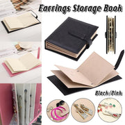 Large Capacity Jewelry Storage Book for Earrings Home Organizer Small Size Box - Black V528-STORE-BOOKS-BLACK-582556
