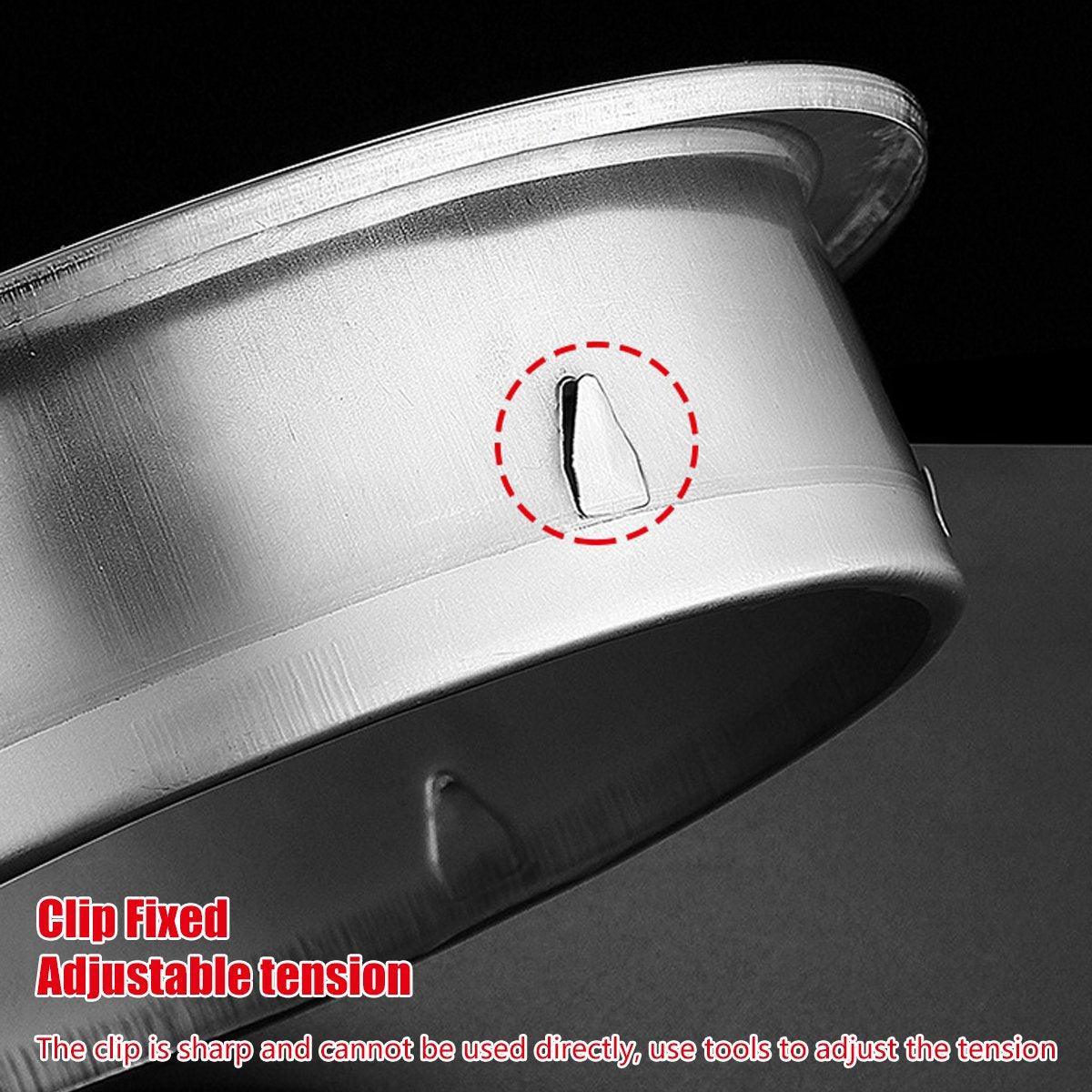 Stainless Steel Exhaust Fan Vent Outlet Flat Hood for Bathroom Kitchen Outlet - 100mm V528-STORM-HOOD-304-100MM-522735