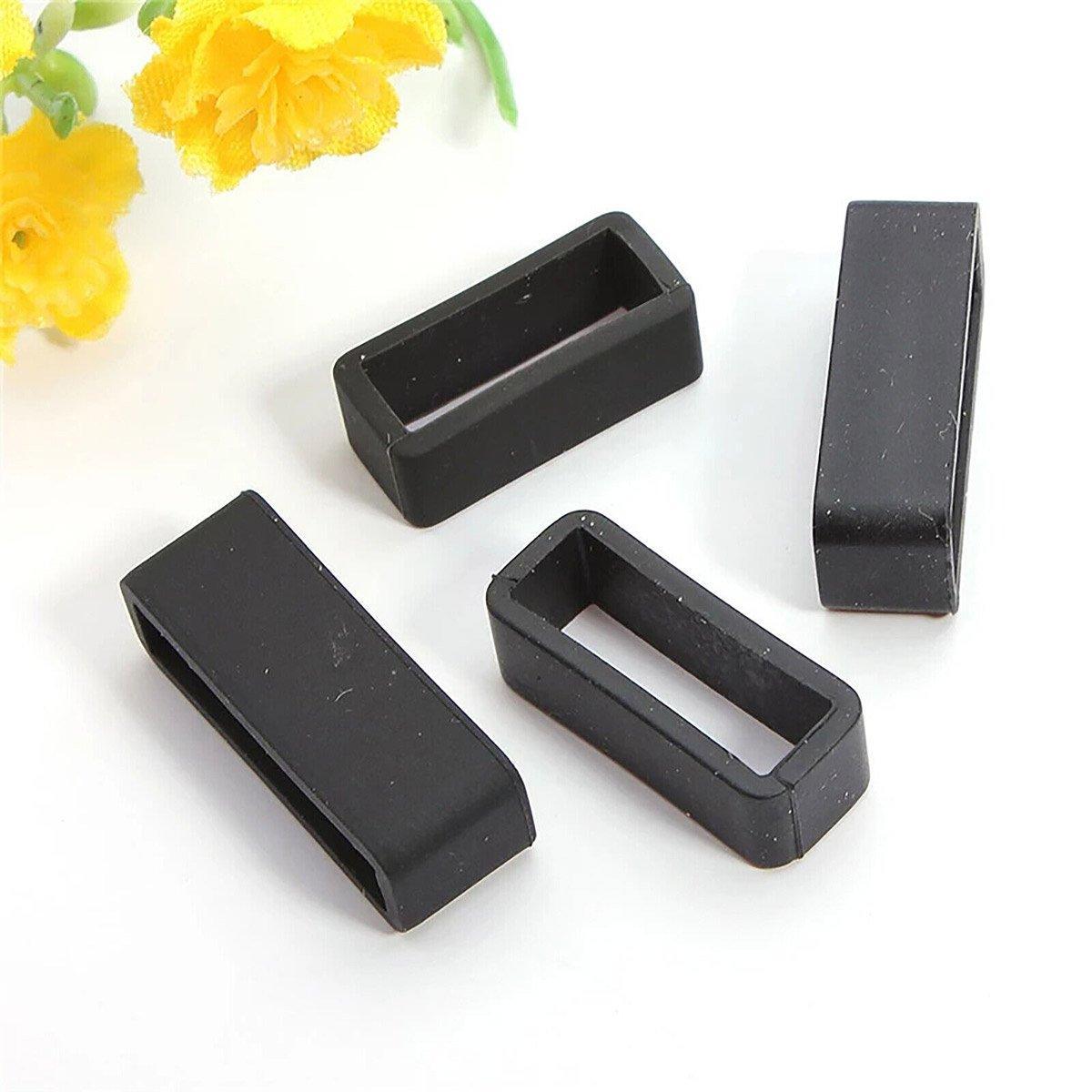4/8pcs Watch Silicone Gel Ring Bracelet Rubber Bands for Men Women Fashion - 20mm-8pcs V528-STRAP-CLASP-20MM-8PCS-515739