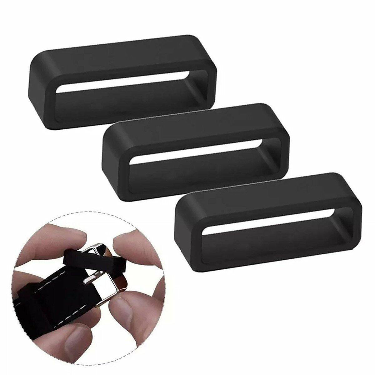 4/8pcs Watch Silicone Gel Ring Bracelet Rubber Bands for Men Women Fashion - 22mm-8pcs V528-STRAP-CLASP-22MM-8PCS-944009