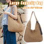 Large Capacity Fashion Woven Straw Shoulder Bag Simple Design for Everyday Use V528-STRAW-BAG-BROWN-609713
