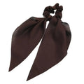 Chiffon Ponytail Scarf Bow Elastic Hair Rope Tie Scrunchies Ribbon Hair Bands - Coffee V528-STREAMER-01-91571