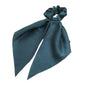 Chiffon Ponytail Scarf Bow Elastic Hair Rope Tie Scrunchies Ribbon Hair Bands - Green V528-STREAMER-07-66955