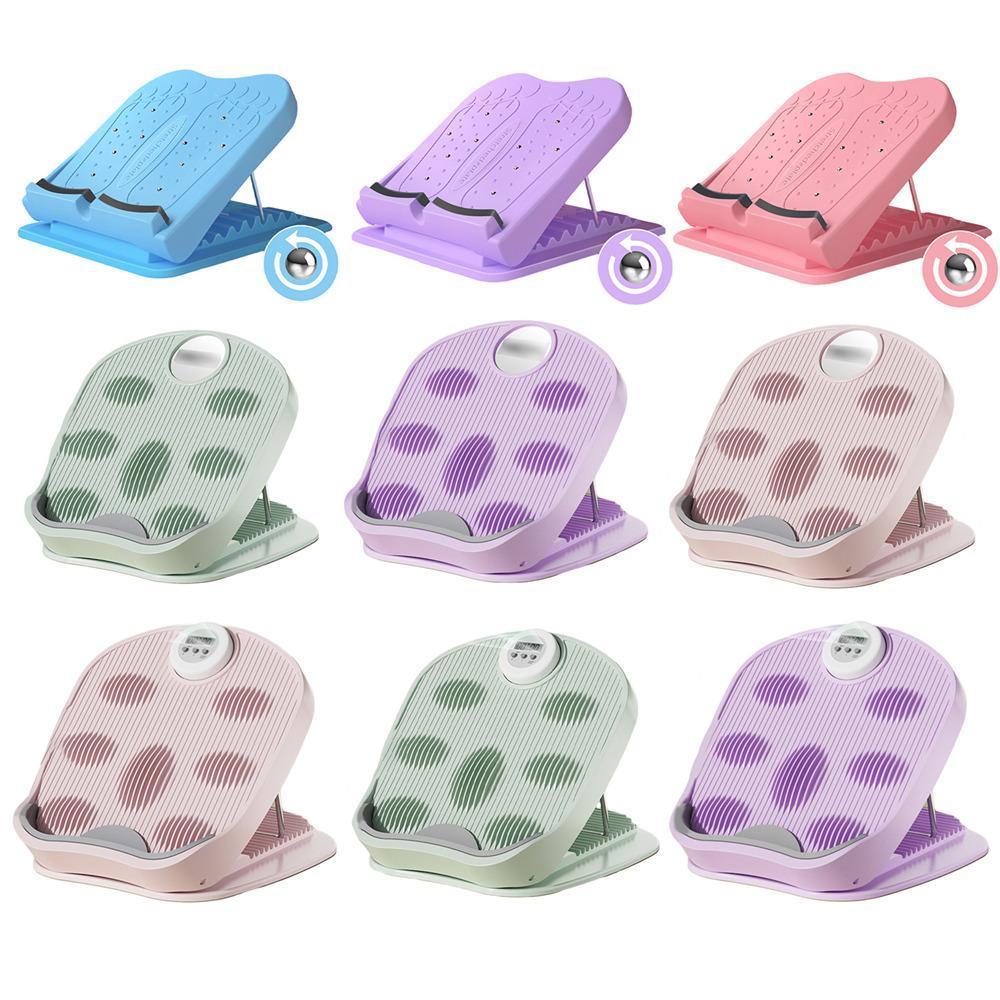 Inclined Pedal Leg Stretcher Multifunctional Stretching Plate Exercise Tool - Pink-Basic V528-STRETCH-BOARD-PINK-JC-291437
