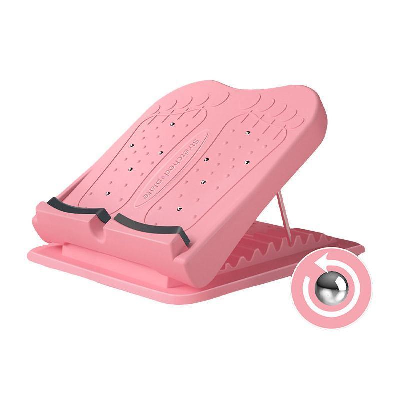 Inclined Pedal Leg Stretcher Multifunctional Stretching Plate Exercise Tool - Pink-Basic V528-STRETCH-BOARD-PINK-JC-291437