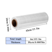Stretch Film PE Winding Film Transparent 45CM Wide Logistics Wrapping Film V528-STRETCH-FILM-45CM-400M-807164