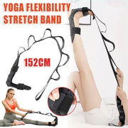 Yoga Flexibility Stretch Band Leg Fascia Stretcher Strap Ballet Gym Trainer V528-STRETCHBELT-BLACK-17637